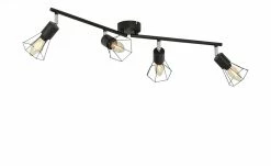 Deckenstrahler, 4-flammig, Draht schwarz 9 Deckenstrahler, 4-flammig, Draht schwarz -Innenleuchten Verkaufsladen 11685749 4 202012032240