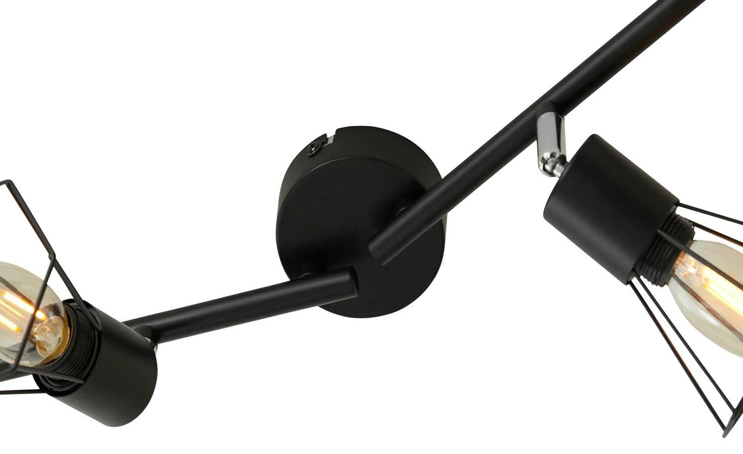 Deckenstrahler, 4-flammig, Draht schwarz 8 Deckenstrahler, 4-flammig, Draht schwarz – Bild 6