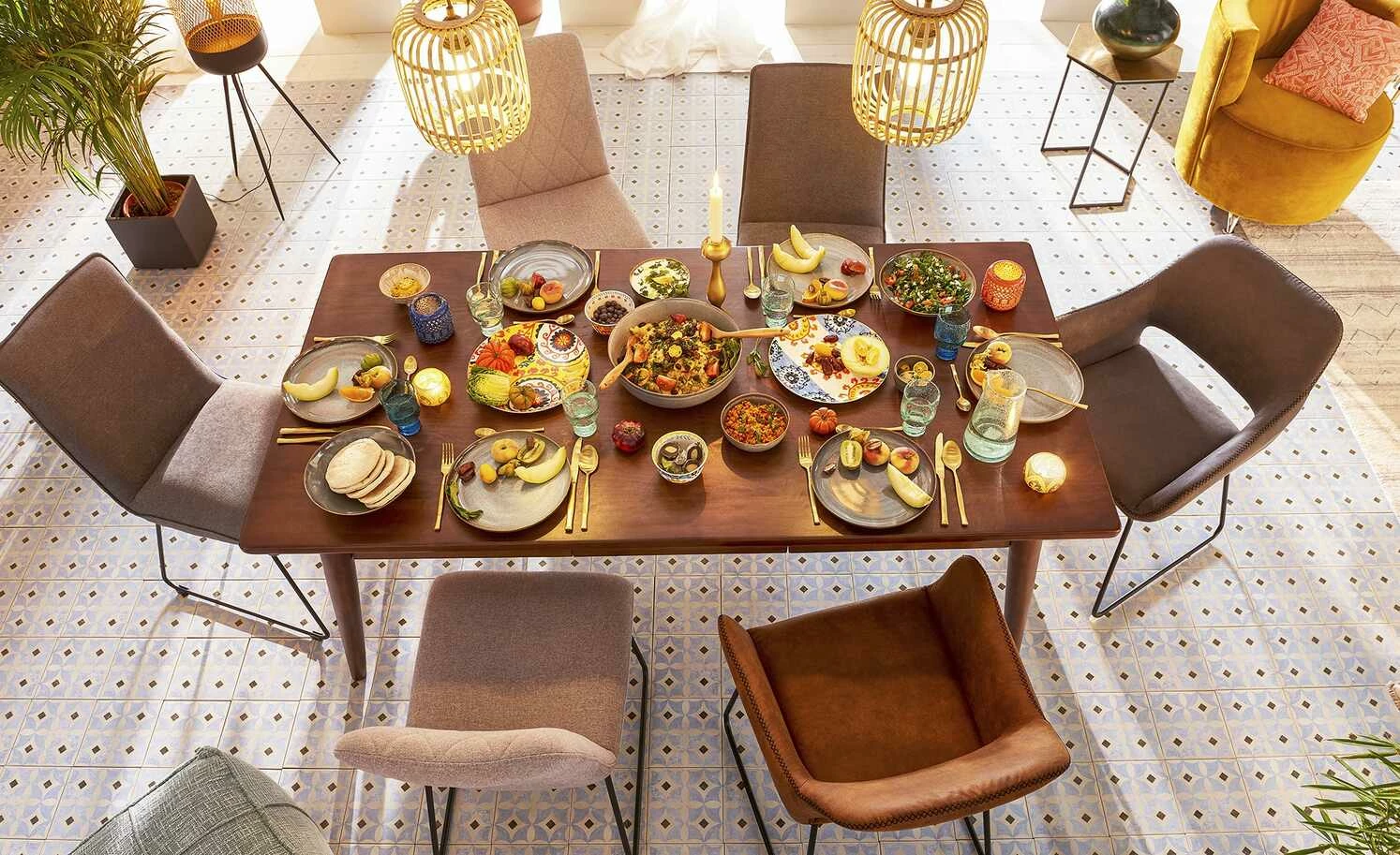 Stehleuchte, 1-flammig, Metallkorb goldfarben 3 Stehleuchte, 1-flammig, Metallkorb goldfarben