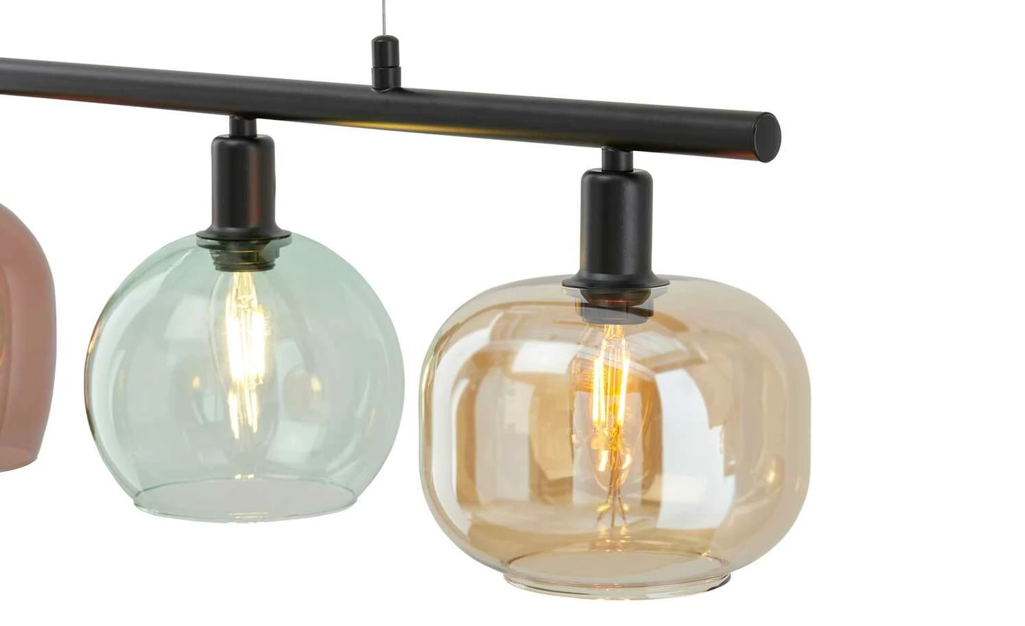 Pendelleuchte,4-flammig, bunte Gläser 5 Pendelleuchte,4-flammig, bunte Gläser – Bild 3