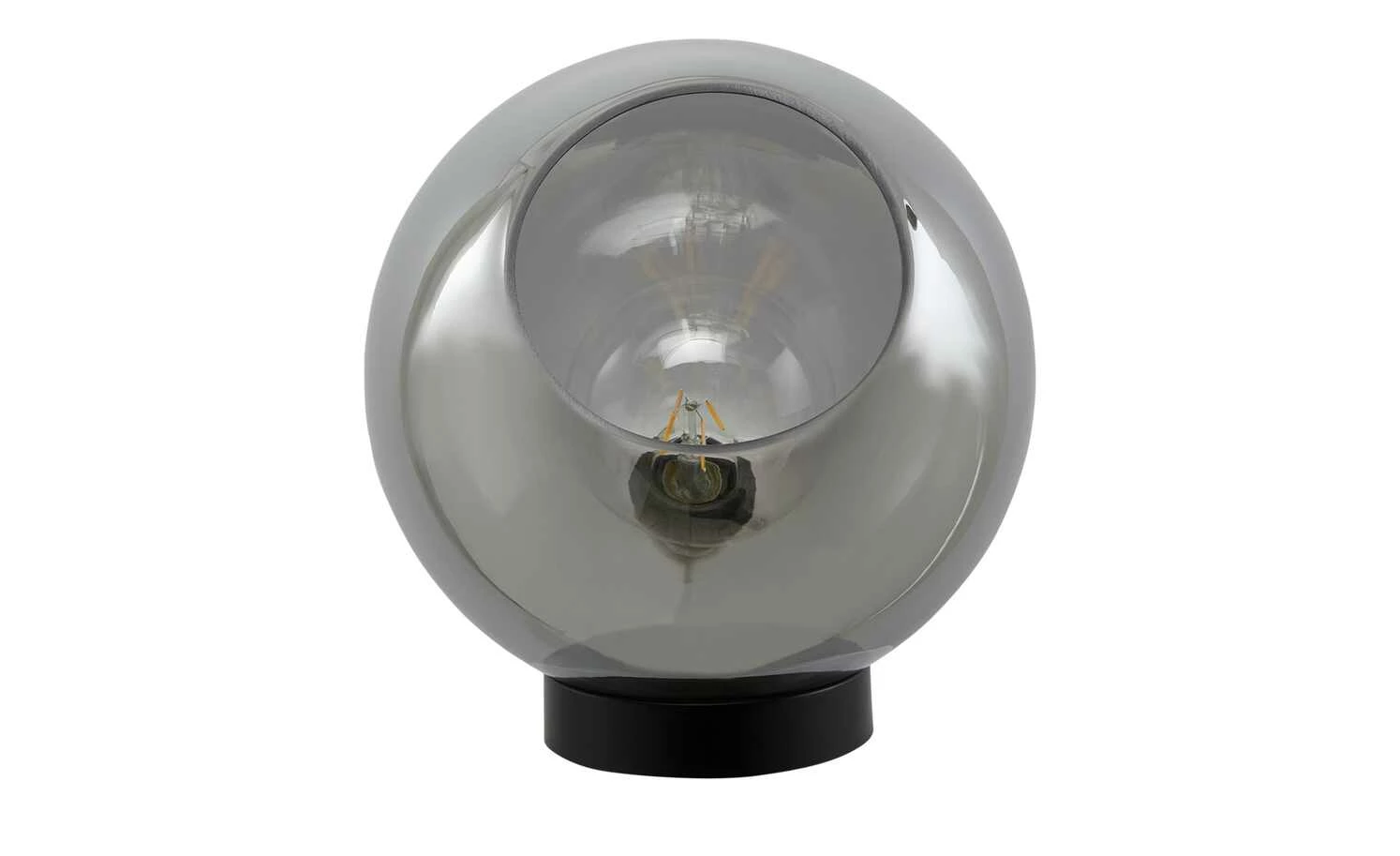 Tischleuchte, Glaskugel in Rauchglas | Schwarz 5 Tischleuchte, Glaskugel in Rauchglas | Schwarz – Bild 3