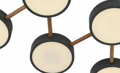 LED-Deckenleuchte, 5-flammig, grau -Innenleuchten Verkaufsladen 11685763 3 202012032240