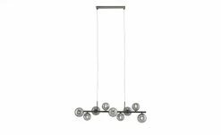 Meisterleuchten Pendelleuchte, 9-flammig, schwarzchrom, Rauchglas -Innenleuchten Verkaufsladen 11685858 2 202102262235