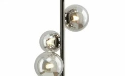 Meisterleuchten Stehleuchte, 5-flammig, schwarzchrom,Rauchglas -Innenleuchten Verkaufsladen 11685860 6 202207081237