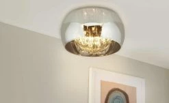 Trio Deckenleuchte, 5-flammig, Rauchglas chrom