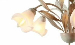 Kronleuchter, 5-flammig, weiß/ gold abgesetzt -Innenleuchten Verkaufsladen 11685869 3 202101182236