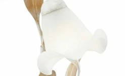 Stehleuchte, 3-flammig, weiß/goldfarbend abgesetzt -Innenleuchten Verkaufsladen 11685872 2 202101182236