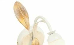 Wandleuchte, 1-flammig, weiß/ gold abgesetzt -Innenleuchten Verkaufsladen 11685873 2 202009260316