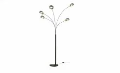 Meisterleuchten Bogenleuchte, 5-flammig, schwarz / Rauchglas -Innenleuchten Verkaufsladen 11685898 14 202204191232