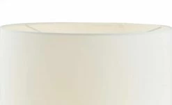 KHG LED-Stehleuchte, 1-flammig, Nickel-matt mit Stoffschirm -Innenleuchten Verkaufsladen 11685915 2 202108201246