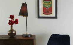 KHG Tischleuchte, 1-flammig, schwarz