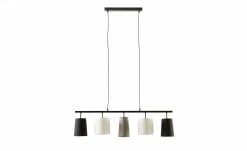 KHG Pendelleuchte, 5-flammig, schwarz, verschiedene Stoffschirme -Innenleuchten Verkaufsladen 11685931 1 202107292232