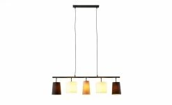 KHG Pendelleuchte, 5-flammig, schwarz, verschiedene Stoffschirme -Innenleuchten Verkaufsladen 11685931 2 202107292232