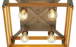 Trio Deckenleuchte, 4-flammig, Paletten-Optik 8 Trio Deckenleuchte, 4-flammig, Paletten-Optik -Innenleuchten Verkaufsladen 11685974 1 202012032240