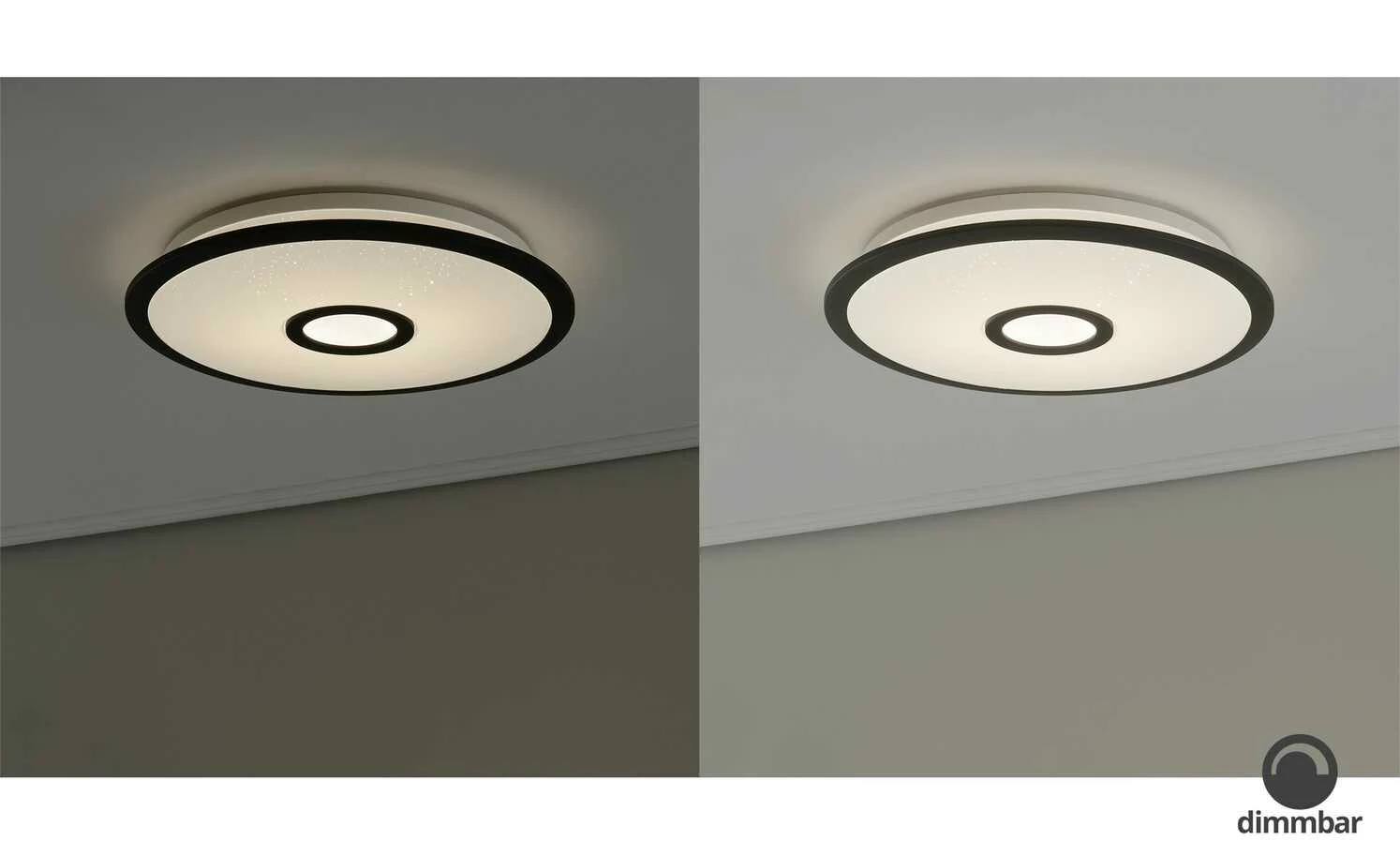 Trio LED-Deckenleuchte weiß/schwarz klein | 18|W 4 Trio LED-Deckenleuchte weiß/schwarz klein | 18|W – Bild 2