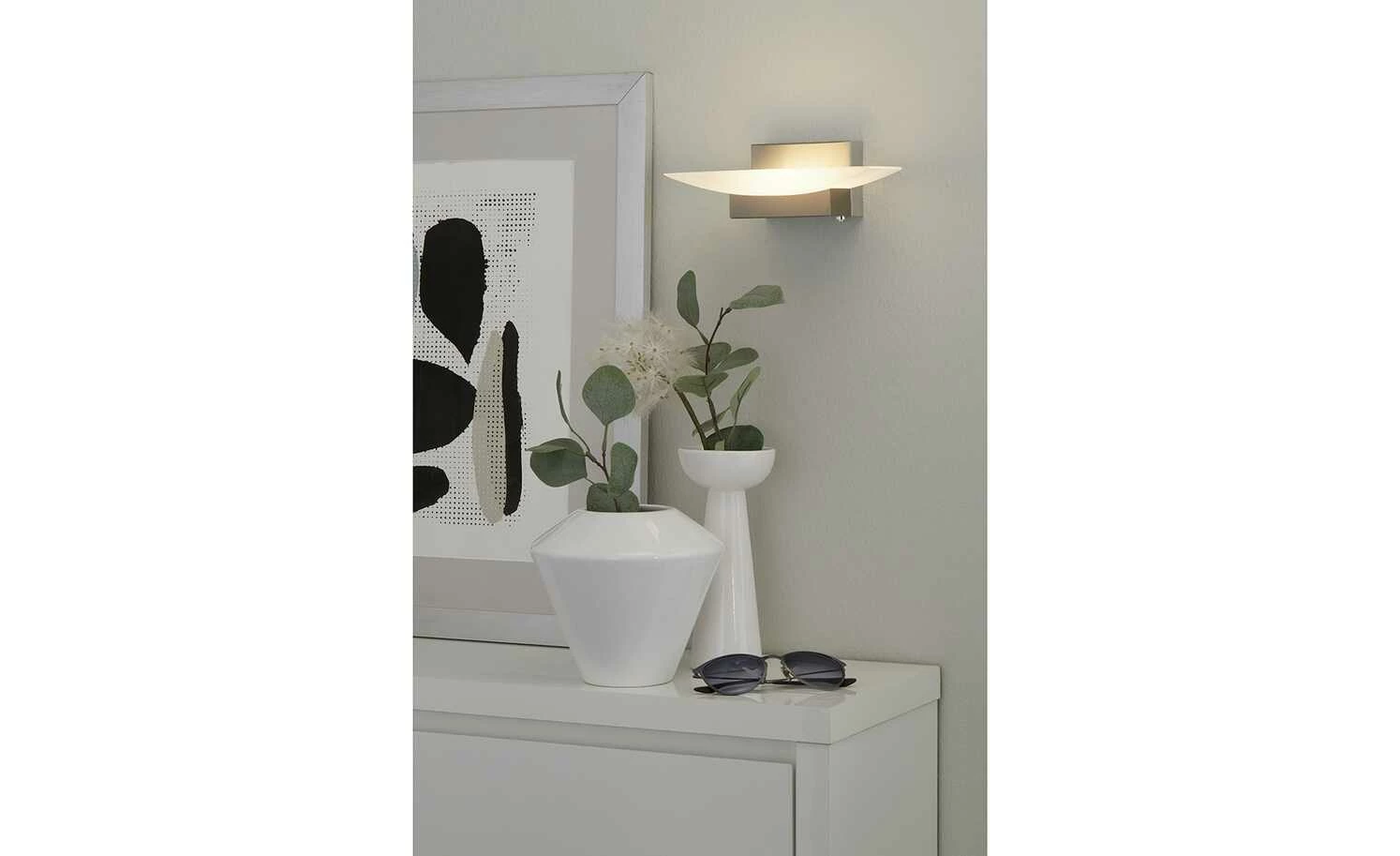 Fischer-Honsel LED-Wandleuchte, Nickel-matt mit Taster 5 Fischer-Honsel LED-Wandleuchte, Nickel-matt mit Taster – Bild 3