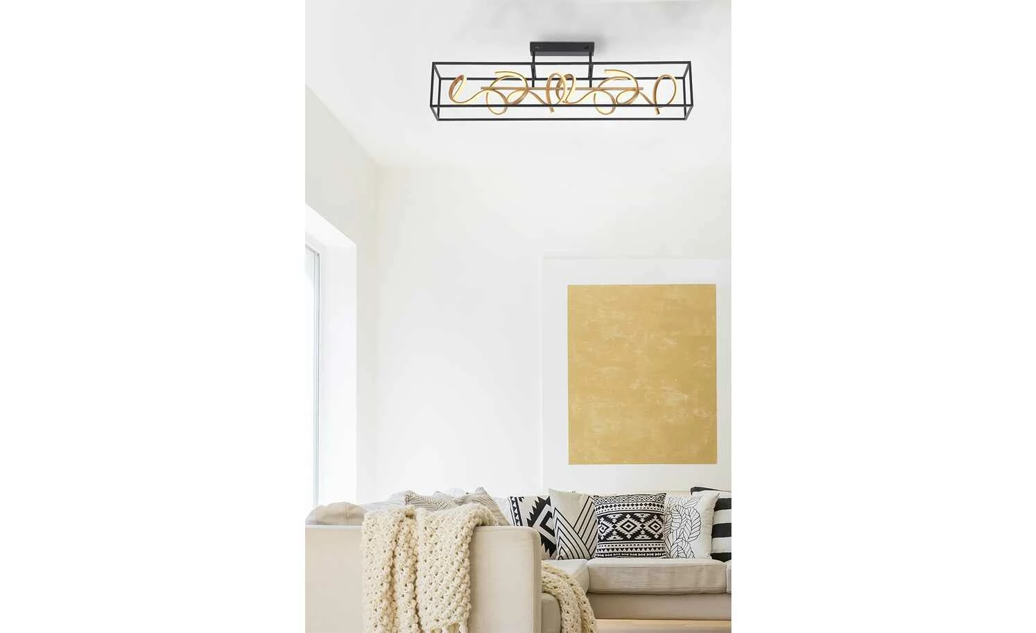 Paul Neuhaus LED-Deckenleuchte schwarz/goldfarben 3 Paul Neuhaus LED-Deckenleuchte schwarz/goldfarben