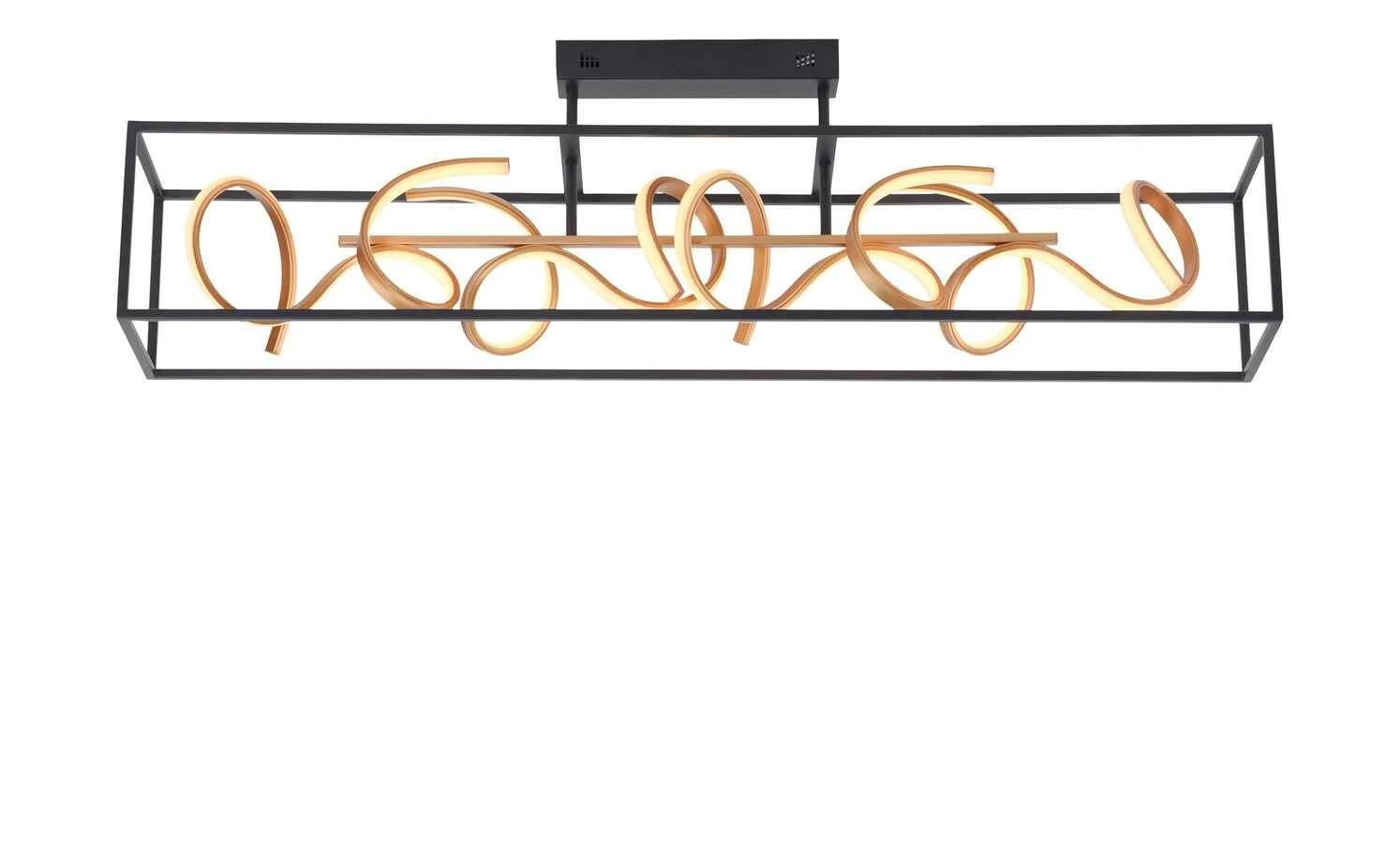 Paul Neuhaus LED-Deckenleuchte schwarz/goldfarben 6 Paul Neuhaus LED-Deckenleuchte schwarz/goldfarben – Bild 4
