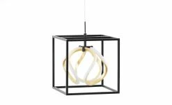 Fischer-Honsel LED-Pendelleuchte, schwarz/ Blattgold -Innenleuchten Verkaufsladen 11686060 3 202202242232