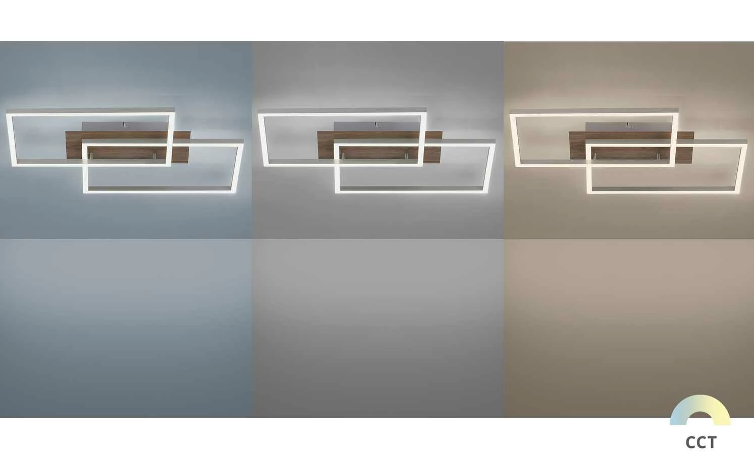 Paul Neuhaus LED-Deckenleuchte, 2-flammig, Kunststoff-Holzdekor 11 Paul Neuhaus LED-Deckenleuchte, 2-flammig, Kunststoff-Holzdekor – Bild 9