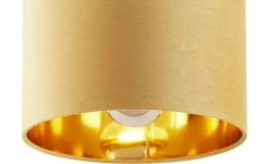 Fischer-Honsel Pendelleuchte, 1-flammig, gelb Samt `klein` -Innenleuchten Verkaufsladen 11686072 2 202103171250