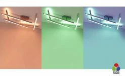 Trio Deckenleuchte, Nickel-matt, verstellbar