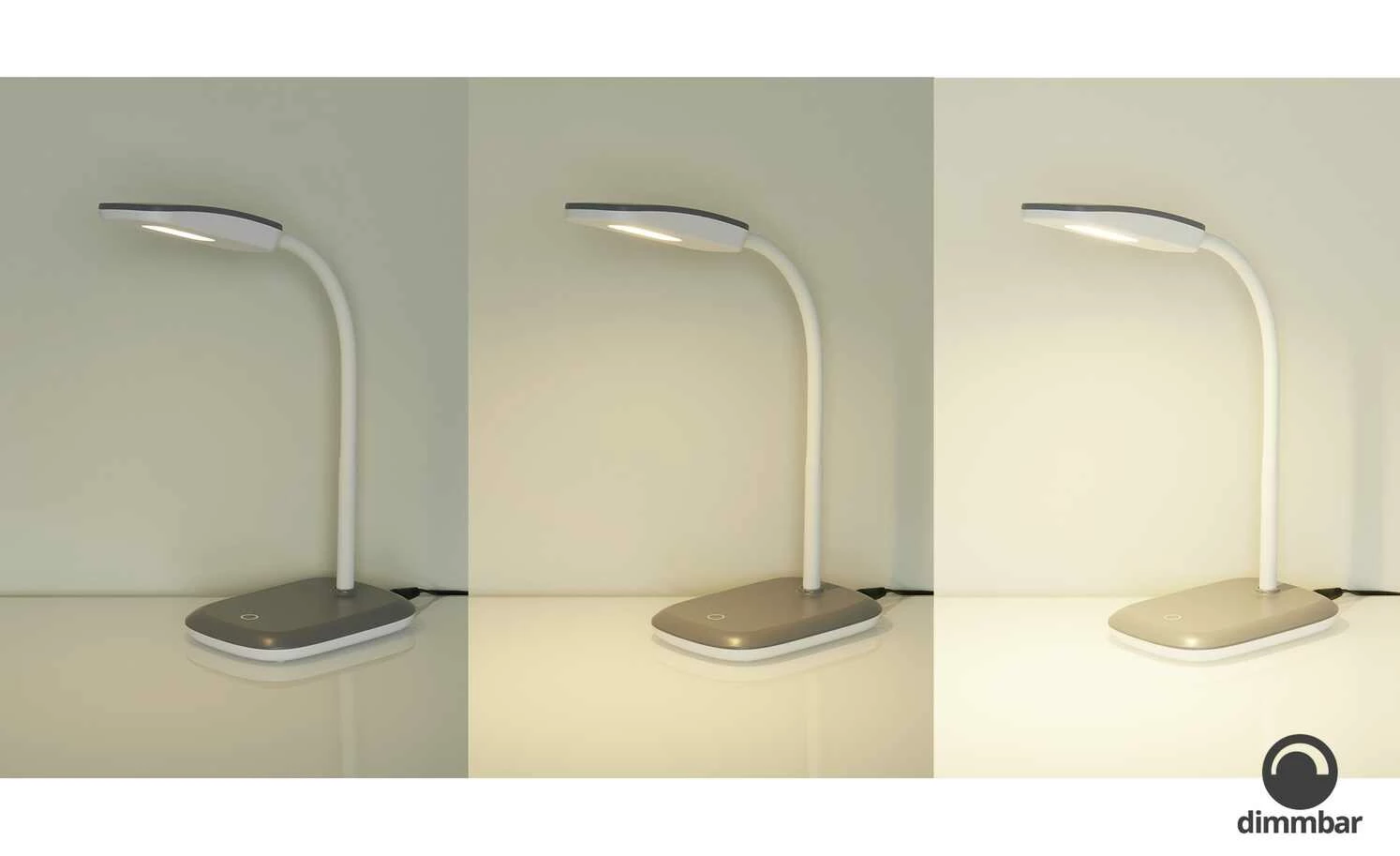 Trio LED-Schreibtischleuchte, 1-flammig, titanfarben | Grau 3 Trio LED-Schreibtischleuchte, 1-flammig, titanfarben | Grau