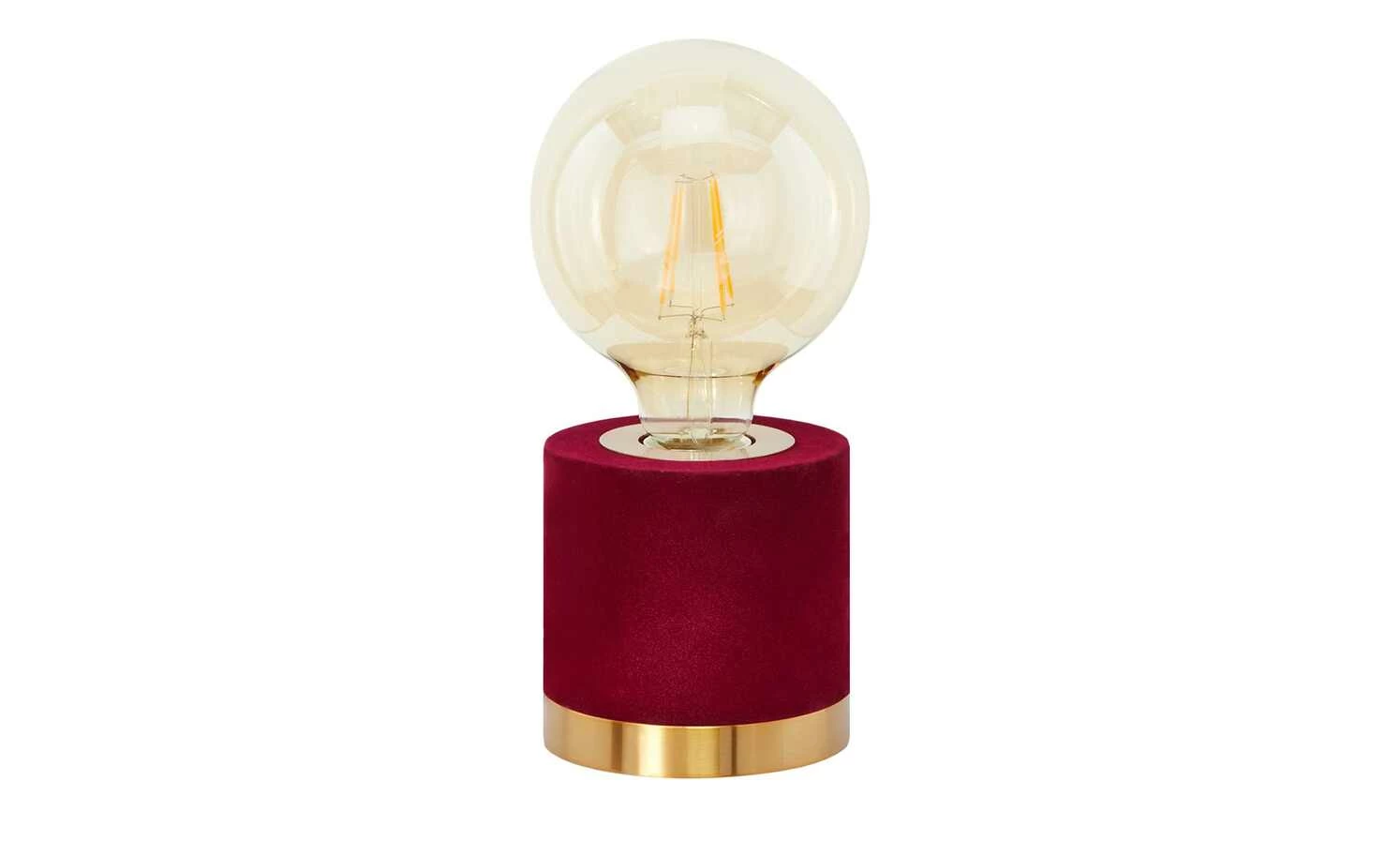 Trio Tischleuchte, 1-flammig, Samt rot 8 Trio Tischleuchte, 1-flammig, Samt rot – Bild 6