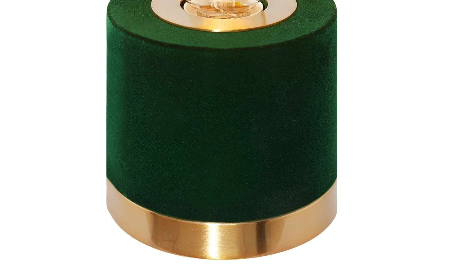 Trio Tischleuchte 1-flammig, Samt grün 5 Trio Tischleuchte 1-flammig, Samt grün – Bild 3
