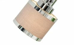 Wofi Strahler 1-flammig, chrom/ Stoffschirm grau -Innenleuchten Verkaufsladen 11686182 4 202101202235