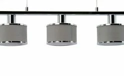 Wofi Pendelleuchte, 5-flammig, Stoffschirm grau/chrom 11 Wofi Pendelleuchte, 5-flammig, Stoffschirm grau/chrom -Innenleuchten Verkaufsladen 11686185 3 202101112239