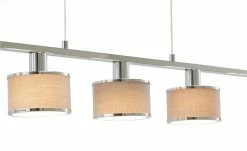 Wofi Pendelleuchte, 5-flammig, Stoffschirm grau/chrom 13 Wofi Pendelleuchte, 5-flammig, Stoffschirm grau/chrom -Innenleuchten Verkaufsladen 11686185 6 202101112239