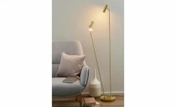 B-Leuchten LED-Stehleuchte, 2-flammig, messing-matt | messingfarben