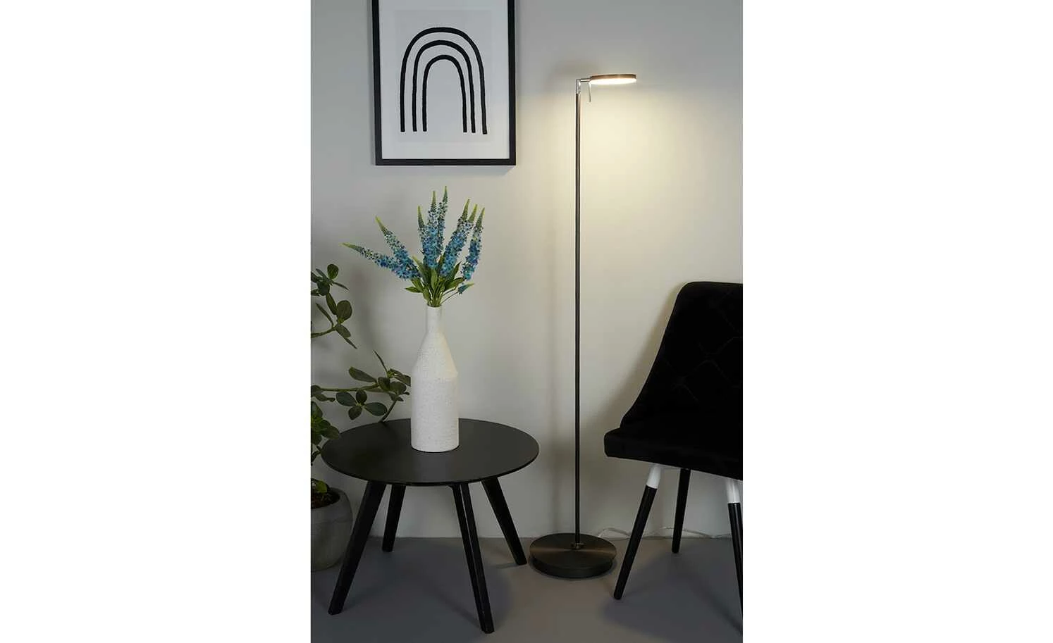 B-Leuchten LED-Stehleuchte, 1-flammig, anthrazit | Schwarz 4 B-Leuchten LED-Stehleuchte, 1-flammig, anthrazit | Schwarz – Bild 2