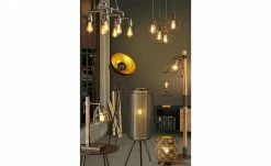 Dreibein-Stehleuchte, 1-flammig,schwarz/goldfarben -Innenleuchten Verkaufsladen 11686225 1 202102032234