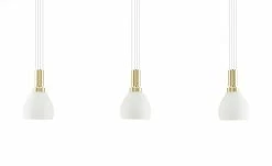 B-Leuchten LED-Pendelleuchte, 3-flammig, messing-matt -Innenleuchten Verkaufsladen 11686227 11 202112232232