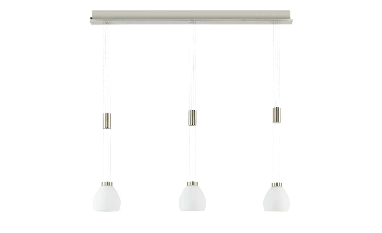 B-Leuchten LED-Pendelleuchte, 3-flammig, Nickel-matt 5 B-Leuchten LED-Pendelleuchte, 3-flammig, Nickel-matt – Bild 3