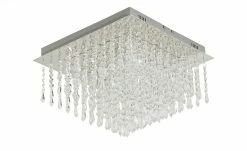 B-Leuchten LED-Deckenleuchte, chrom mit Glasbehang 10 B-Leuchten LED-Deckenleuchte, chrom mit Glasbehang -Innenleuchten Verkaufsladen 11686231 3 202203072251