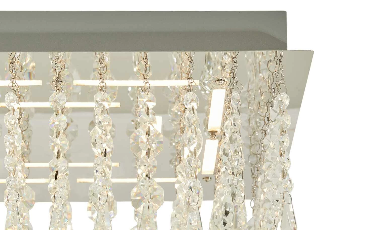 B-Leuchten LED-Deckenleuchte, chrom mit Glasbehang 7 B-Leuchten LED-Deckenleuchte, chrom mit Glasbehang – Bild 5