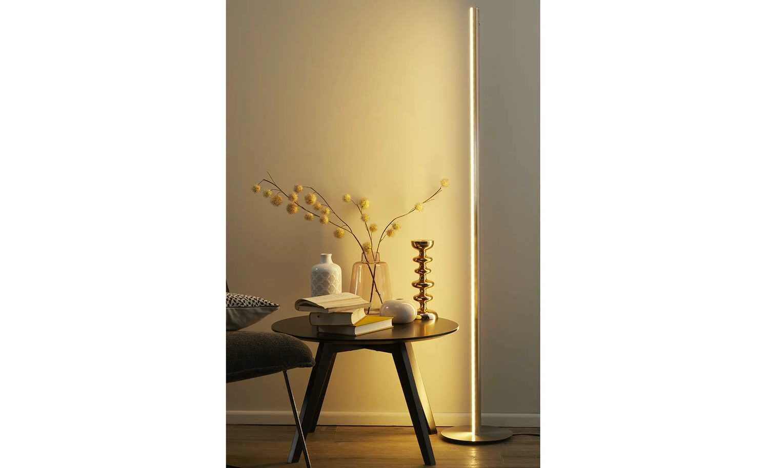 Fischer-Honsel LED-Stehleuchte, Nickel-matt 5 Fischer-Honsel LED-Stehleuchte, Nickel-matt – Bild 3