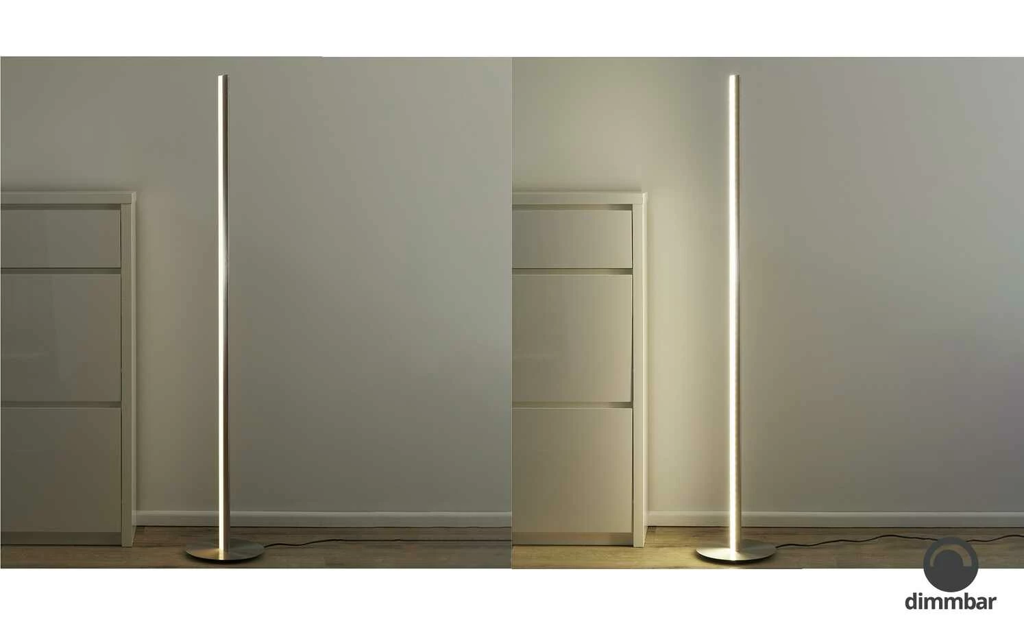 Fischer-Honsel LED-Stehleuchte, Nickel-matt 3 Fischer-Honsel LED-Stehleuchte, Nickel-matt