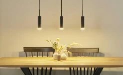 SCHÖNER WOHNEN LED-Pendelleuchte, 3-flammig, schwarz