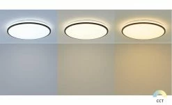 LED-Deckenleuchte, weiß mit schwarzem Ring `groß` | 48|W 10 LED-Deckenleuchte, weiß mit schwarzem Ring `groß` | 48|W -Innenleuchten Verkaufsladen 11686310 6 202109222240