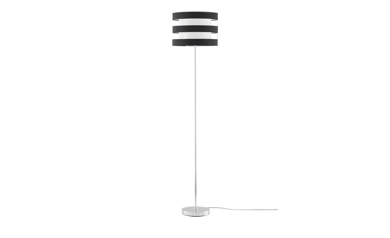 KHG Stehleuchte, 1-flammig, Schirm schwarz/weiß 5 KHG Stehleuchte, 1-flammig, Schirm schwarz/weiß – Bild 3