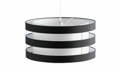 KHG Pendelleuchte, 1-flammig, Schirm schwarz/weiß `groß` -Innenleuchten Verkaufsladen 11686324 5 202202242232