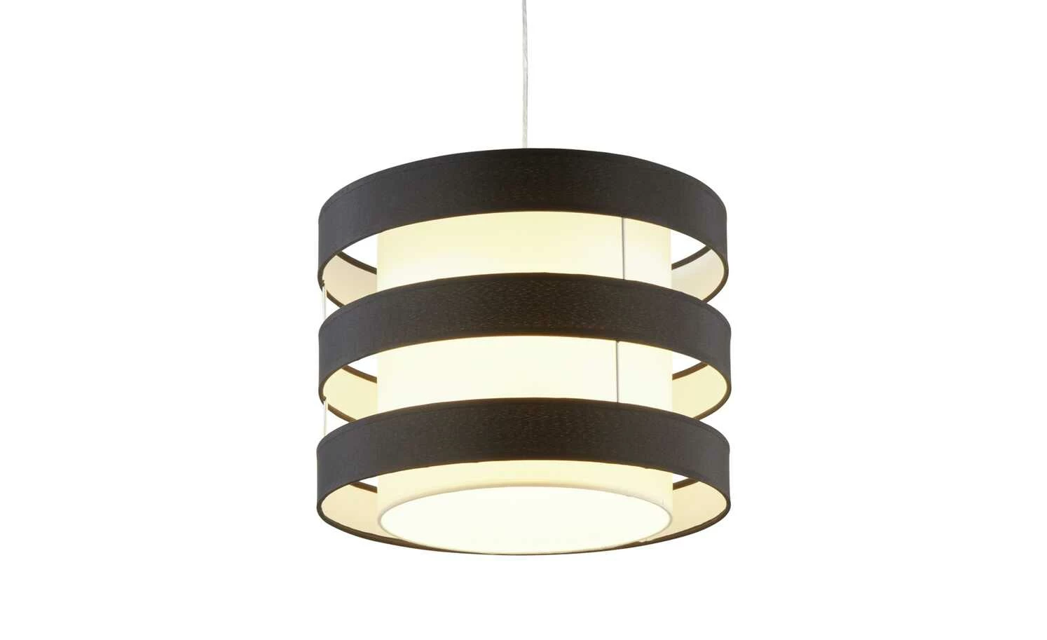 KHG Pendelleuchte, 1-flammig, Schirm schwarz/weiß `klein` 7 KHG Pendelleuchte, 1-flammig, Schirm schwarz/weiß `klein` – Bild 5