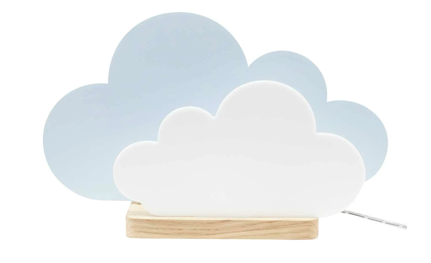 Tischleuchte, Wölkchen, blau/weiß 6 Tischleuchte, Wölkchen, blau/weiß – Bild 4