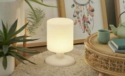 Trio Akku-Aussen-Tischleuchte, weiß