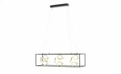 Fischer-Honsel LED-Pendelleuchte, schwarz/blattgold-optik -Innenleuchten Verkaufsladen 11686423 6 202109211234