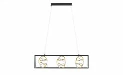 Fischer-Honsel LED-Pendelleuchte, schwarz/blattgold-optik -Innenleuchten Verkaufsladen 11686423 7 202109211234